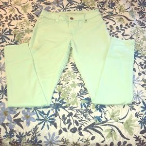 Mint Green Express Skinny Jeans